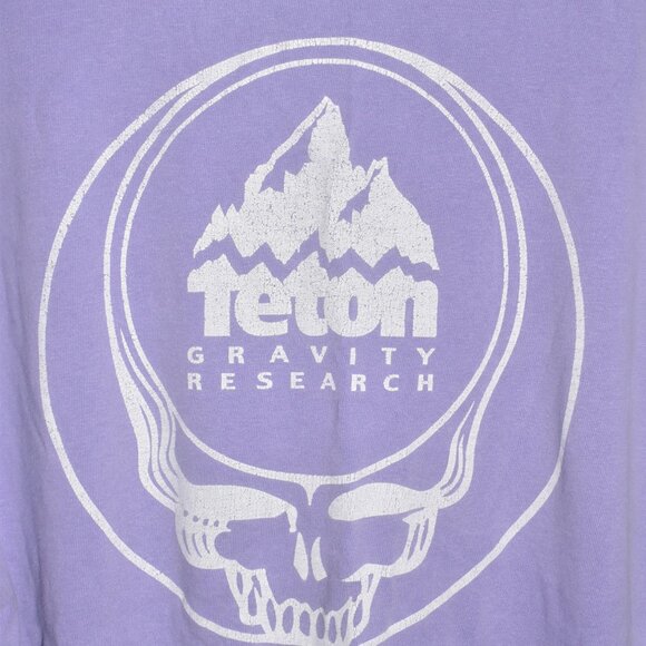 TETON Gravity Research Grateful Dead Worn in Purple Long Sleeve T-Shirt Size L - Picture 1 of 6